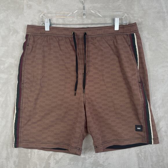 Kith Tilden Monogram Stripe Rare Swim Trunks Board Shorts Size Large 36-38 - Picture 1 of 12